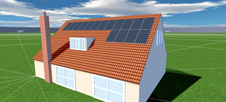 Solar panel 3D model